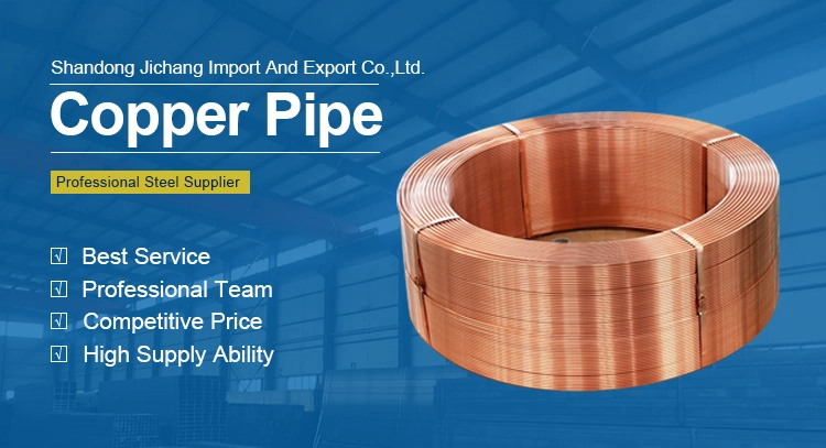 1/2 3/4 AC Air Conditioner Copper Tube 3/8 Rolling Pancake Copper Pipe