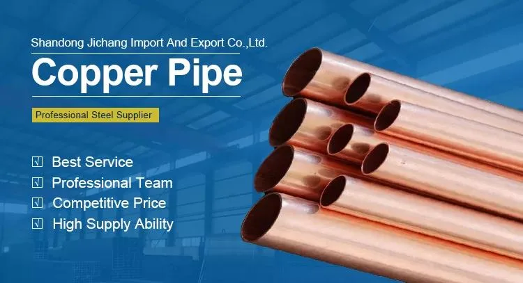 ASTM B280 99.9% Copper Tube/Copper Pipe Straight Pipe/Coil Pipe for Air Conditioner