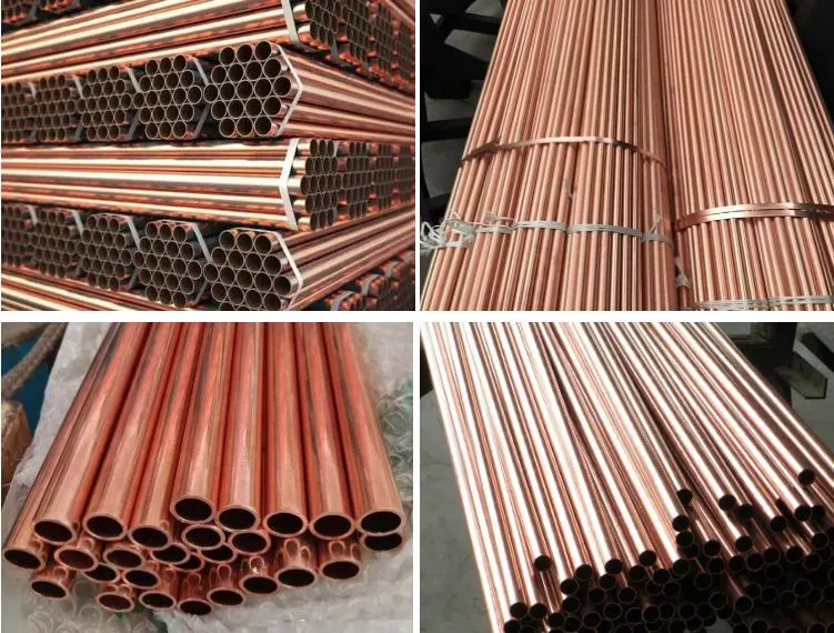 ASTM B280 99.9% Copper Tube/Copper Pipe Straight Pipe/Coil Pipe for Air Conditioner