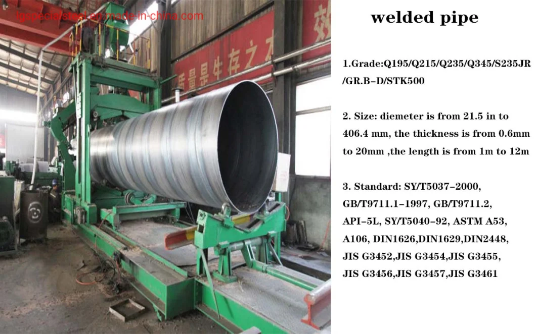 Q235B Alloy Thick Wall Carbon Steel/Pipe Seamless Tube for High Pressure Boiler, Large Quantity and Preferential Price