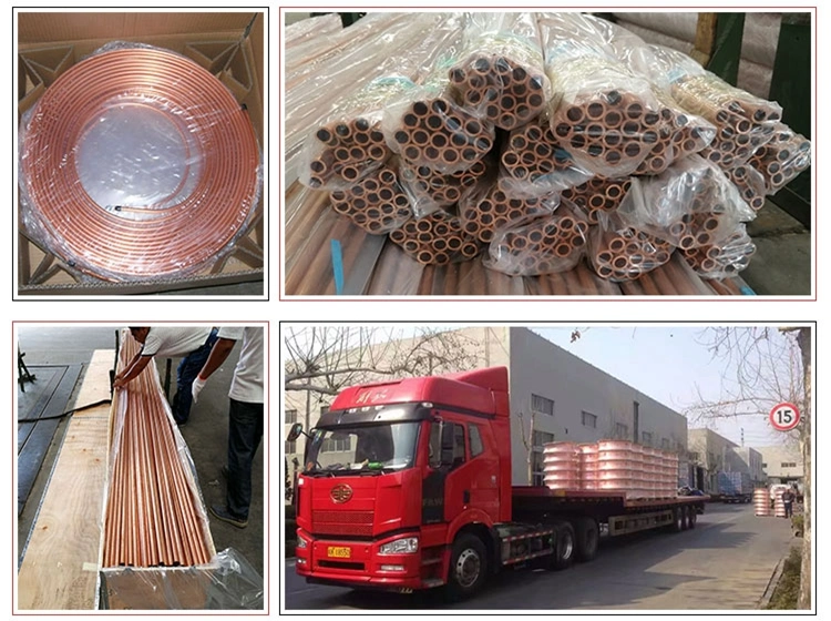 for Refrigeration 1/4 3/8 1/2 3/4 5/16 Pure Red Copper Tubes Air Conditioning AC Straight Copper Pipe