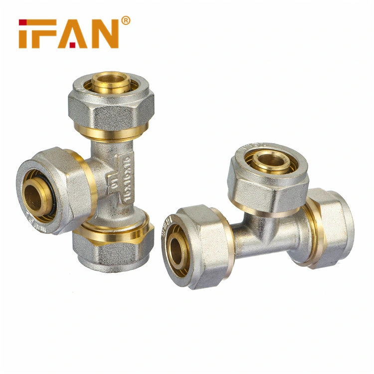 16-32mm Double Color Customized Brass Pex Fitting for Heated Floor Pex Composite Pipe