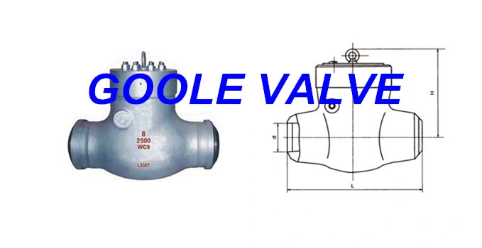 High Pressure Flanged Ends Pressure Seal Bonnet Swing Check Valve