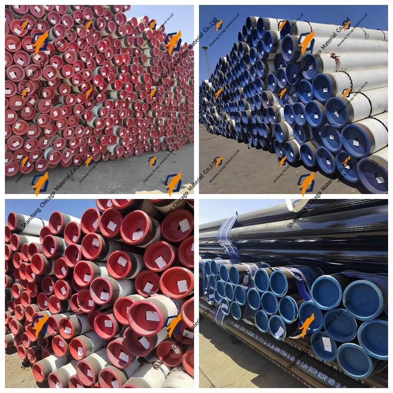 API 5L ASTM A106 Grade B, Oil Gas Steel Pipe, Seamless Steel Pipeline, Mild Carbon Steel Pipeline