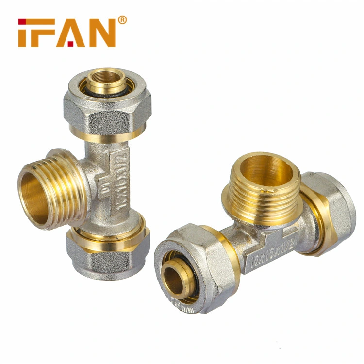 16-32mm Double Color Customized Brass Pex Fitting for Heated Floor Pex Composite Pipe