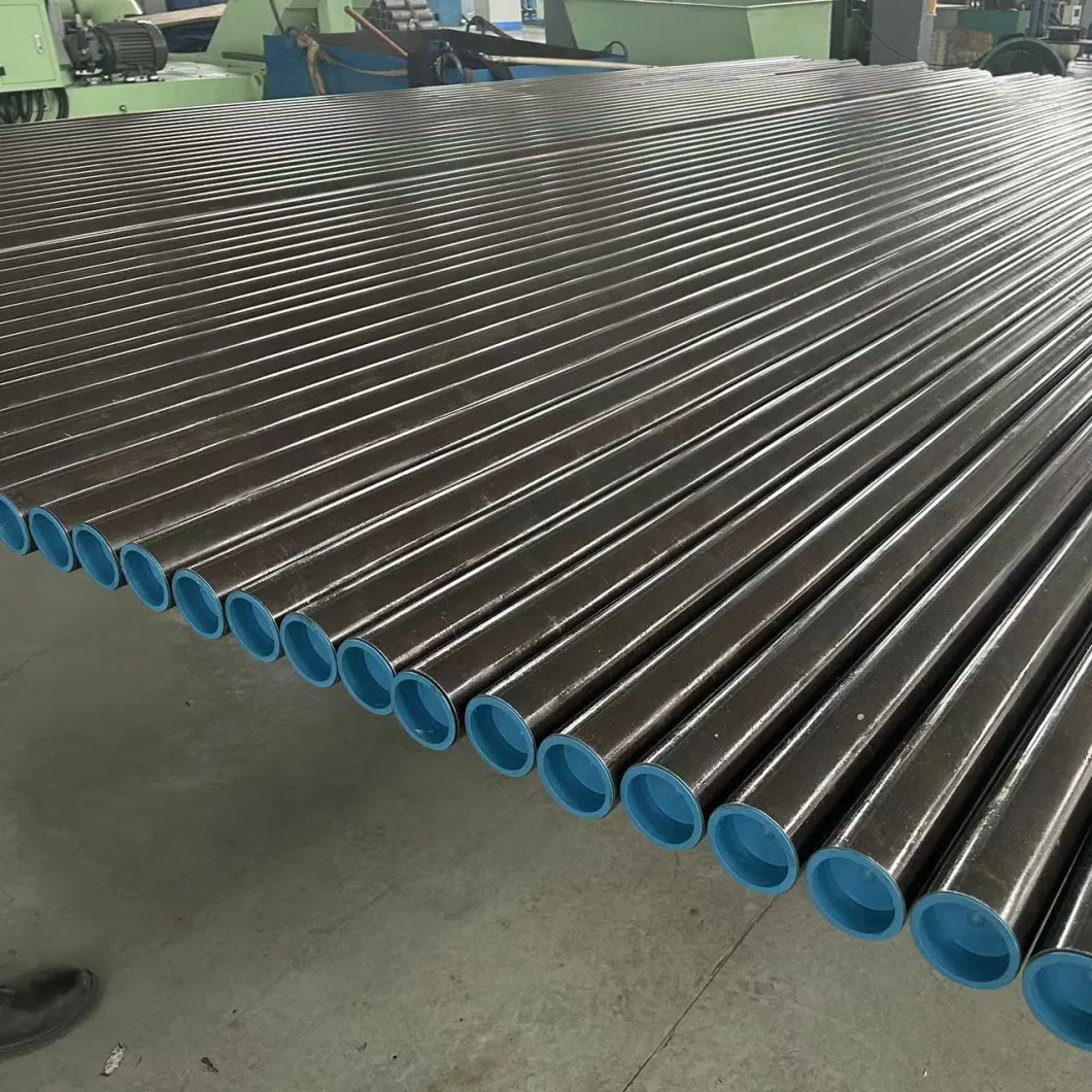 St52 E355 C45e Ck45 E410 E470 20mnv6 SAE1026 SAE1045 Carbon Steel Cold Drawn and Skived and Roller Burnished Seamless Hydraulic Cylinder Tube