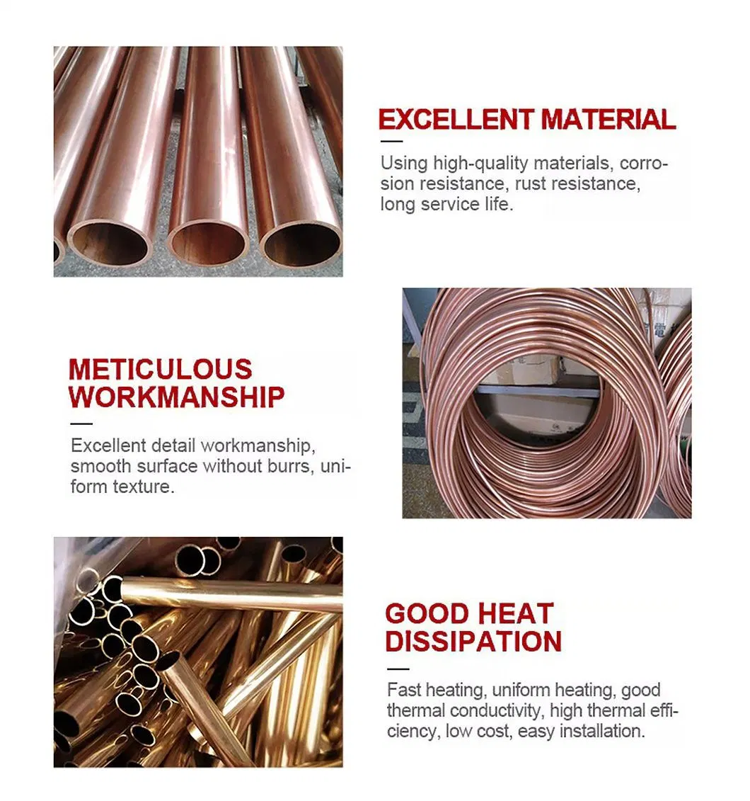 C11000/C12200/C10100/C10200 Insulated HVAC Air Condtioner Copper Pipe for Refrigeration