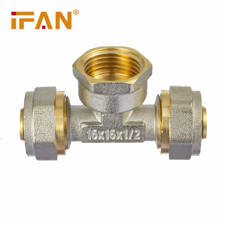 16-32mm Double Color Customized Brass Pex Fitting for Heated Floor Pex Composite Pipe