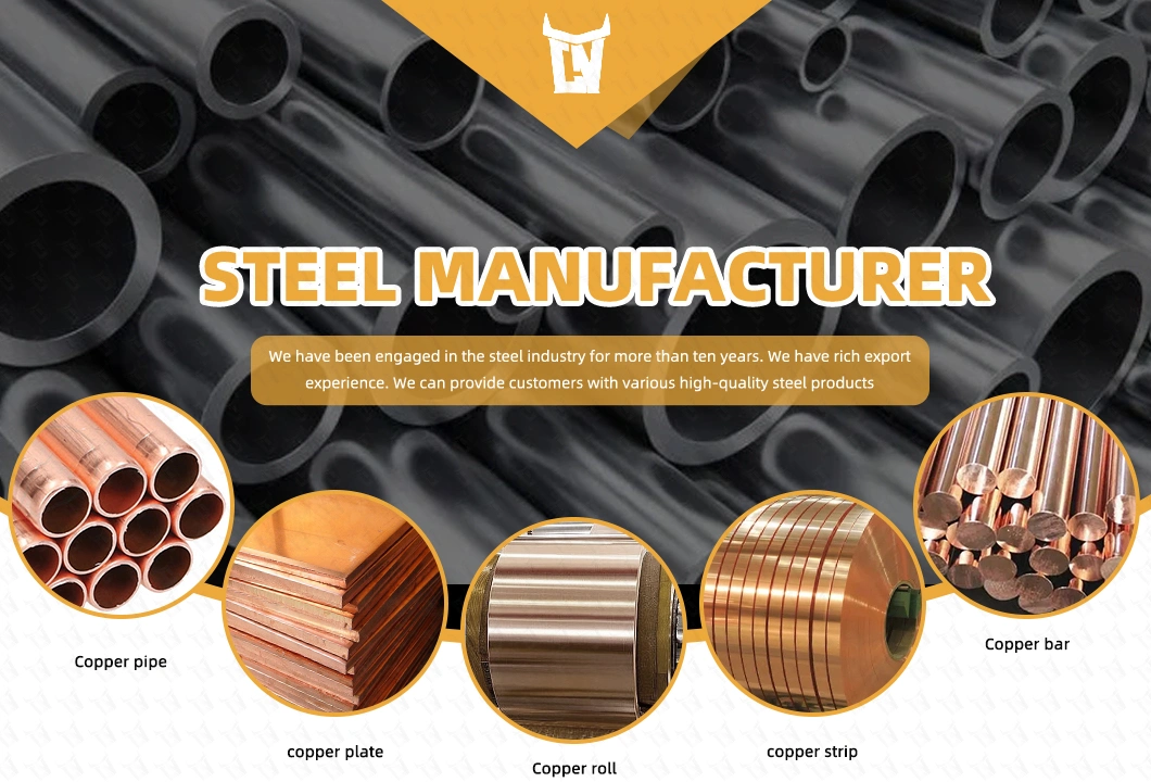 Markdown Sale Thick-Walled Lead-Free Environment-Friendly Import and Export Copper Coated Steel Pipe