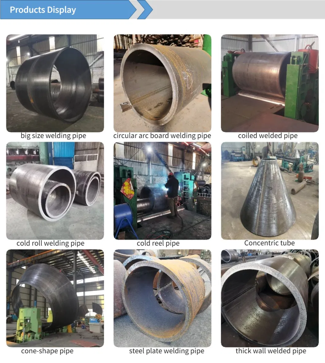 Sch 40 Heavy Caliber Thick Wall Welded Stainless Steel Pipe Hot / Cold Rolling Extremely Big Size Welding Steel Pipe