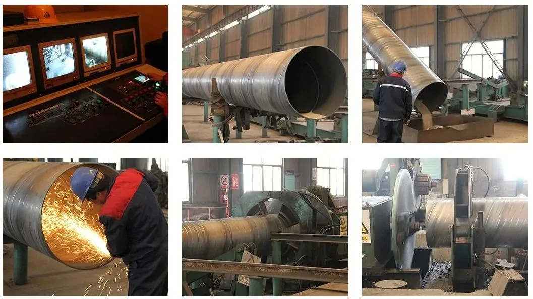 API 5L 3PE Anti-Corrosion Coating Spiral Welded Steel Carbon Pipes and Tube SSAW/Sawl API 5L Spiral Welded Carbon Steel Pipe Natural Gas and Oil Pipeline