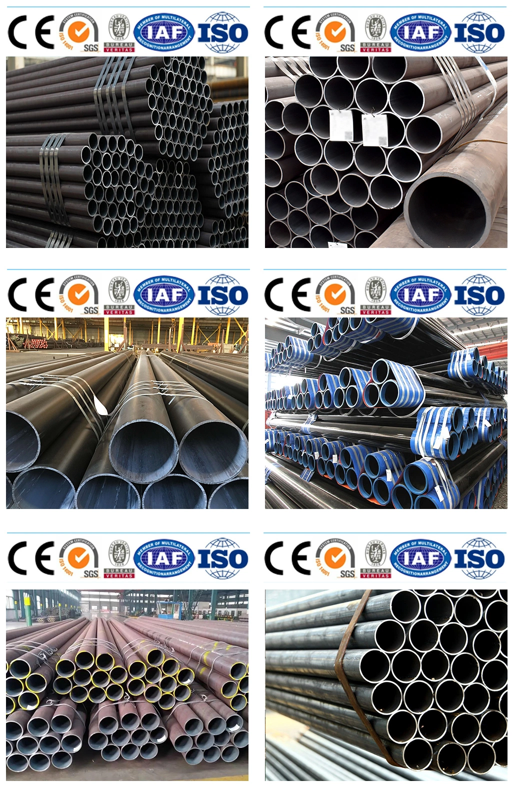 ASTM A283 A106 T91 P91 P22 A355 P9 P11 Sch40 Alloy Carbon Seamless Tube