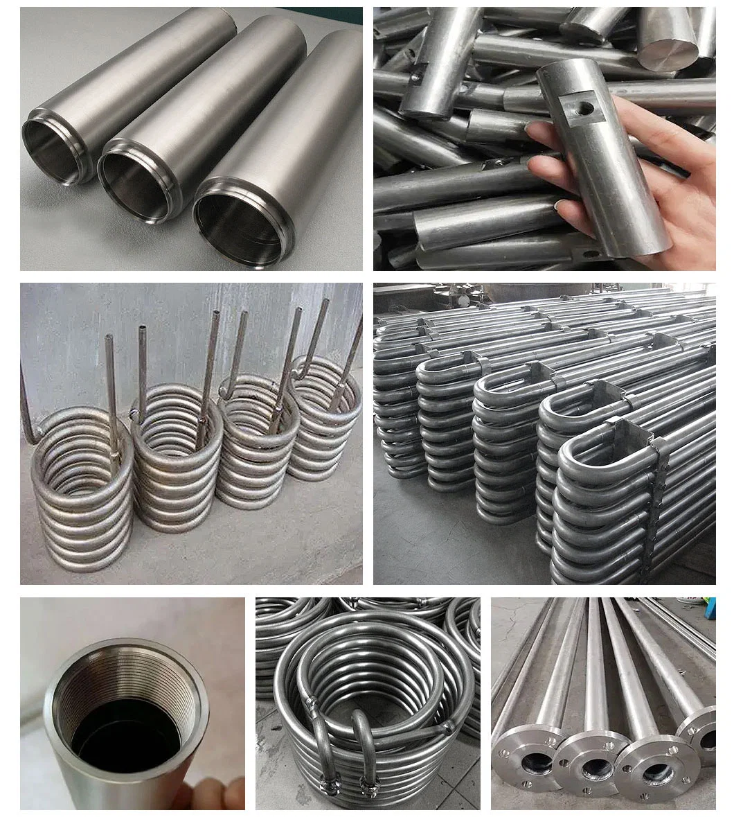 Tailored Ti-Alloy Tubes Gr6/Gr7/Gr8/Gr9 Large/Small-Caliber Flue Gas Desulfurization and Denitrification Titanium Tube