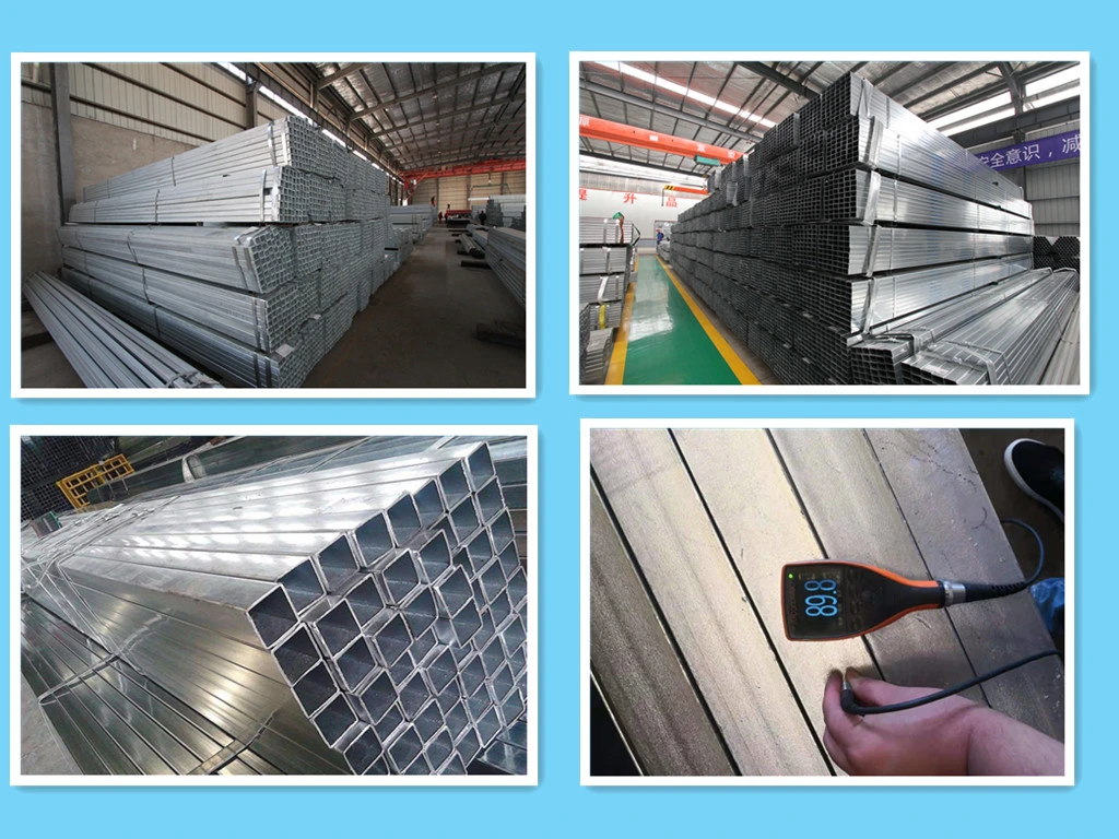 ASTM A53 Zinc Coated Q195 Q235 Q345 Hot Dipped Galvanized Square Steel Tube