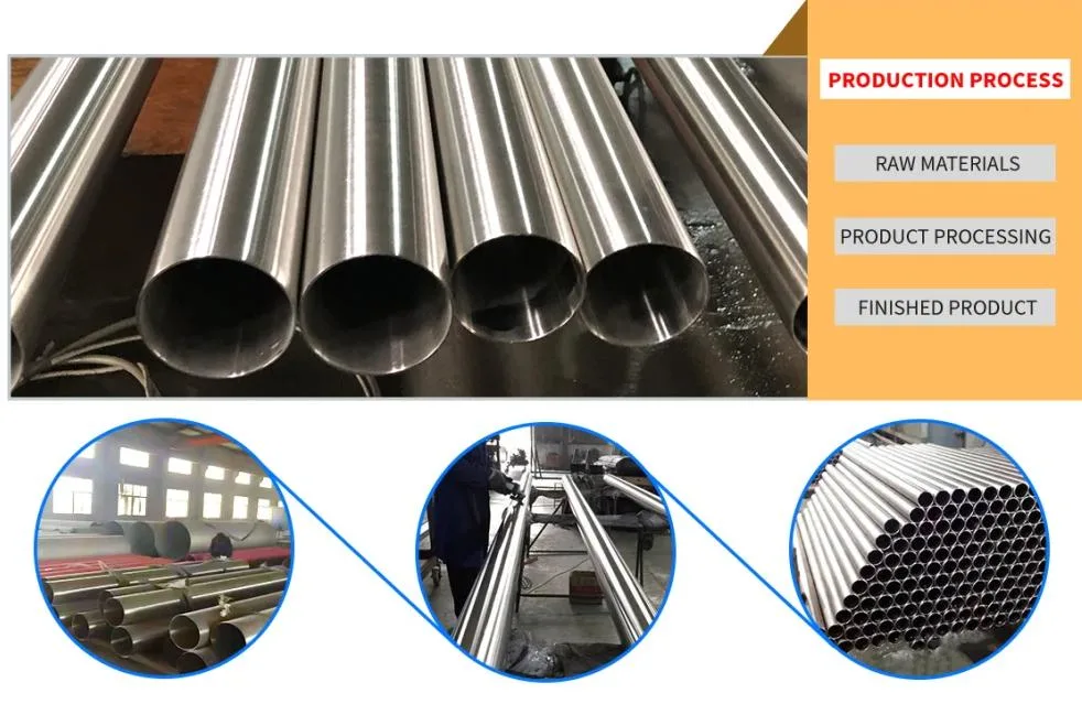 China Factory High Strength Hot Sale Ss Tube 201 304 304L Stainless Steel Welded/Aluminum/Carbon/Galvanized/Alloy Pipe