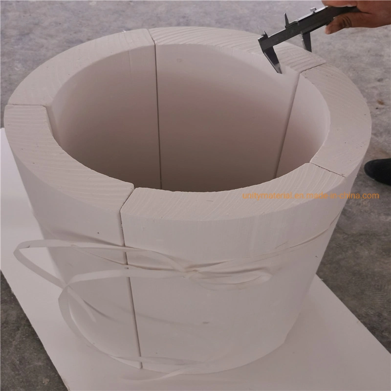 650c 1050c Pipeline ID 18-400mm Thermal Insulation Material Calcium Silicate Pipe for High Temperature Heat Chemicals Ss Stainless Steel Pipes Section Covers