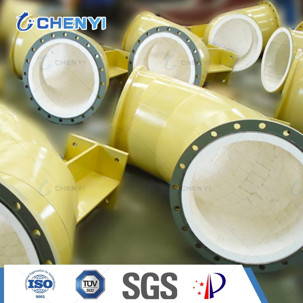 High Temperature Wear-Resistant Alumina Ceramic Lined Elbow Steel Pipe