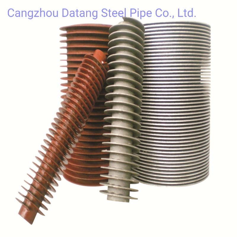 China High Frequency Welded Helical Fin Tube ASME SA210 A1 C, Alloy Steel Fin Pipe for High Temperture and Pressure