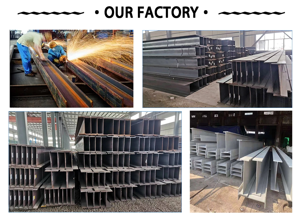 H-Shaped Steel I-Beams for Support of Low Alloy Structural Steel Factory Building Engineering