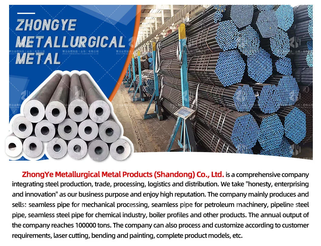 Large Supply A53/A106/API5l Gr. B Alloy 40crmo Ms Carbon Seamless Steel Pipe