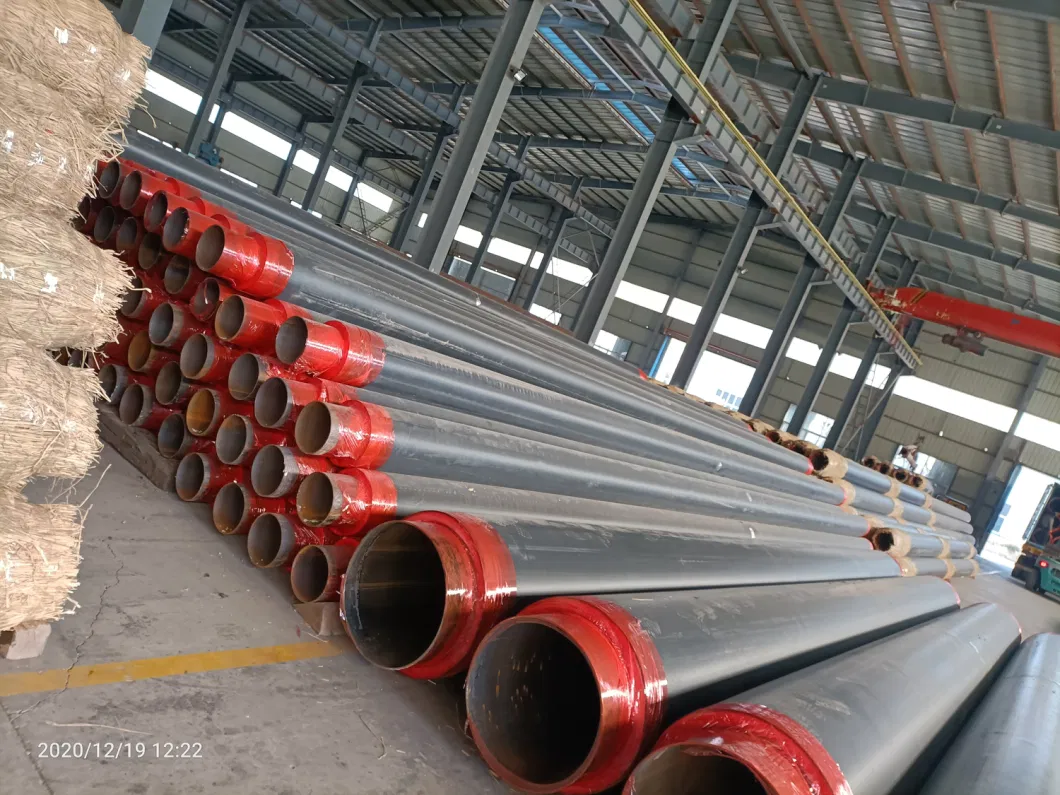 Underground Thermal Insulation Steel Pipe Withpolyurethane Foam and HDPE Jacket for Chilled Water Gas Oil Project