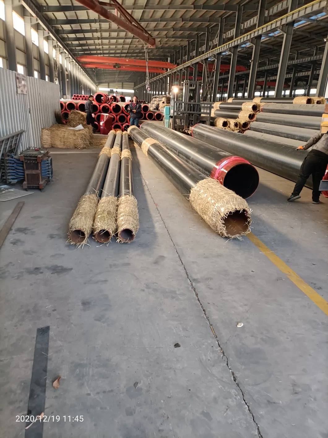 Underground Thermal Insulation Steel Pipe Withpolyurethane Foam and HDPE Jacket for Chilled Water Gas Oil Project