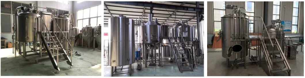 4000L Steam Heating Industrial Brewery Equipment Beer Brewing Plant