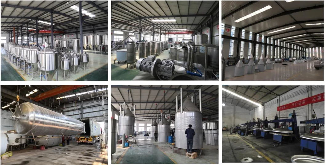 2000L Turnkey Beer Brewing System Beer Plant