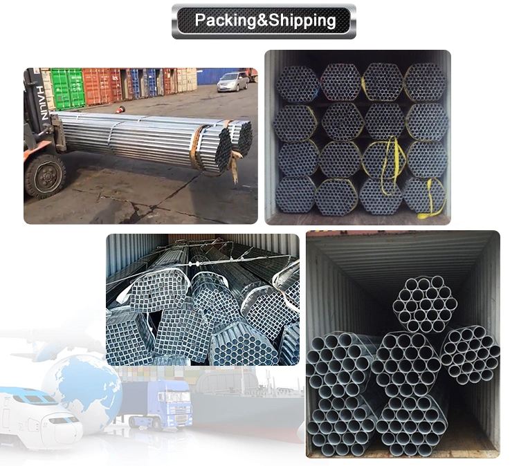 Q195 Q345 St37 St42 25mm 2inch 3inch Galvanized Steel Round Pipe for Industry