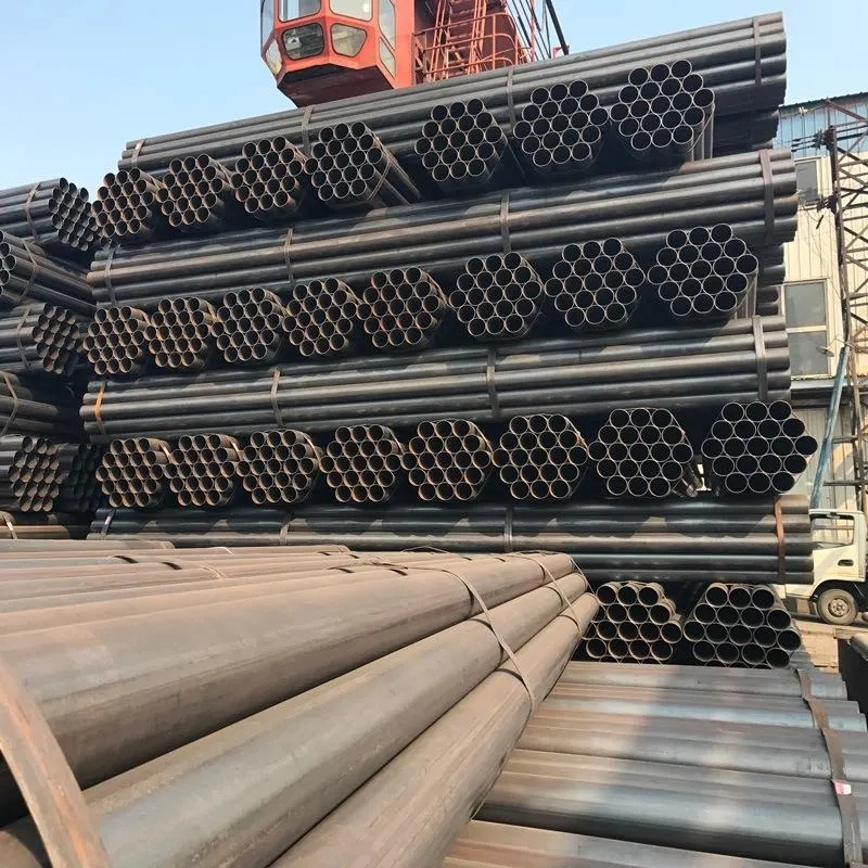 Factory Direct Sales Sch80 Ss400 S235jr Q345 Q195 Sch 40 St37 St52 Hot Rolled Seamless Pipe Round Black Painted Seamless Low Carbon Steel Pipe