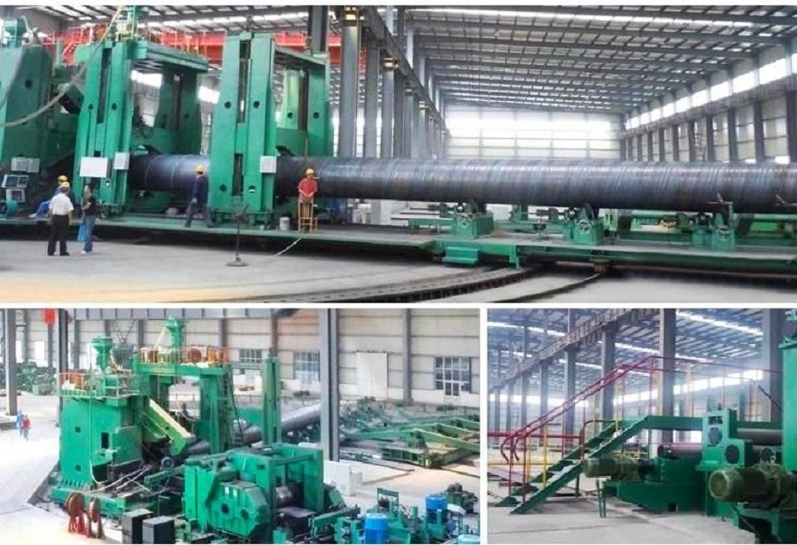 API 5L X42 X52 X56 X60 SSAW Steel Pipeline Large Diameter Carbon Ms Sawh Spiral Welded Steel Pipe for Water Oil and Gas