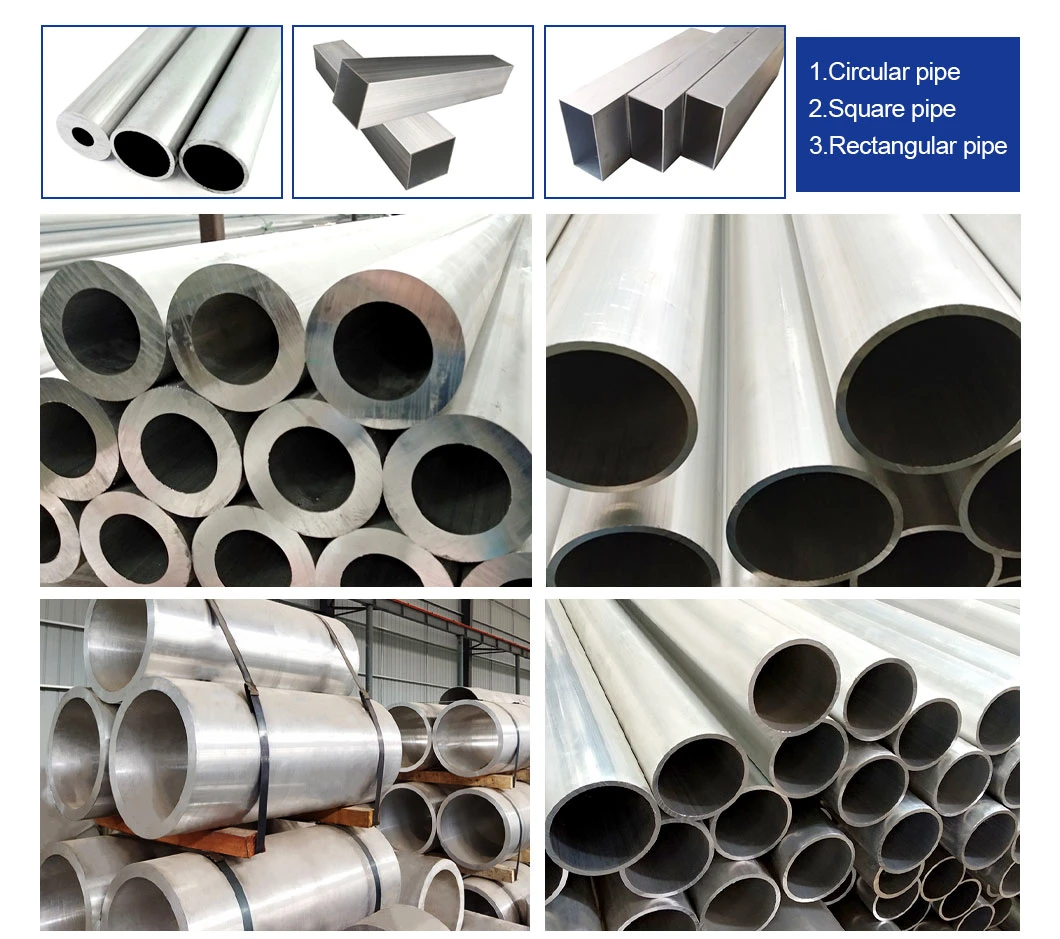 12 Inch 5052 6061 7075 7075 T6 Aluminium Alloy Tube 3003 Aluminium Tube