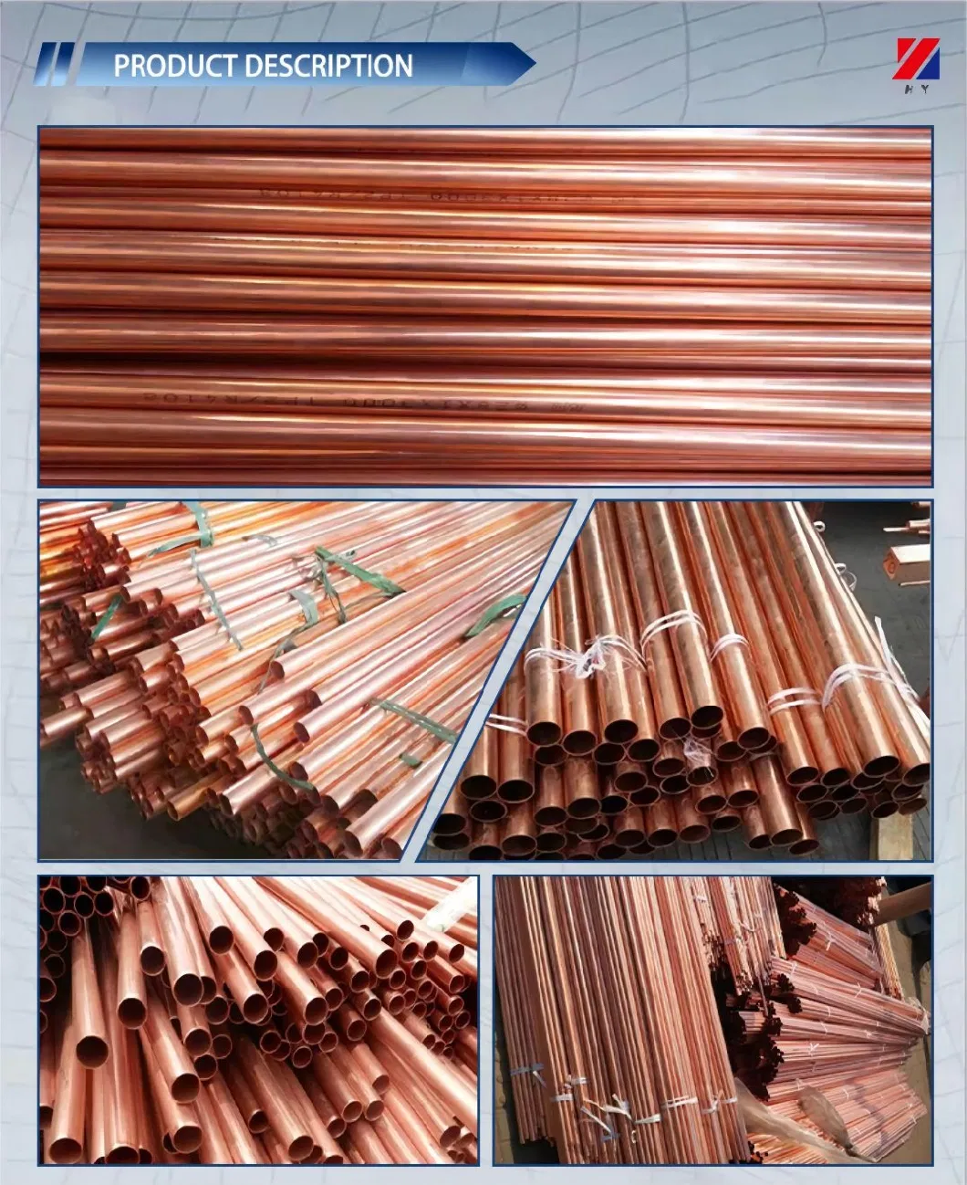 Size Diameter 22mm 15mm Copper Alloy Bright Seamless Pipe/Pipe/Oil Pipe