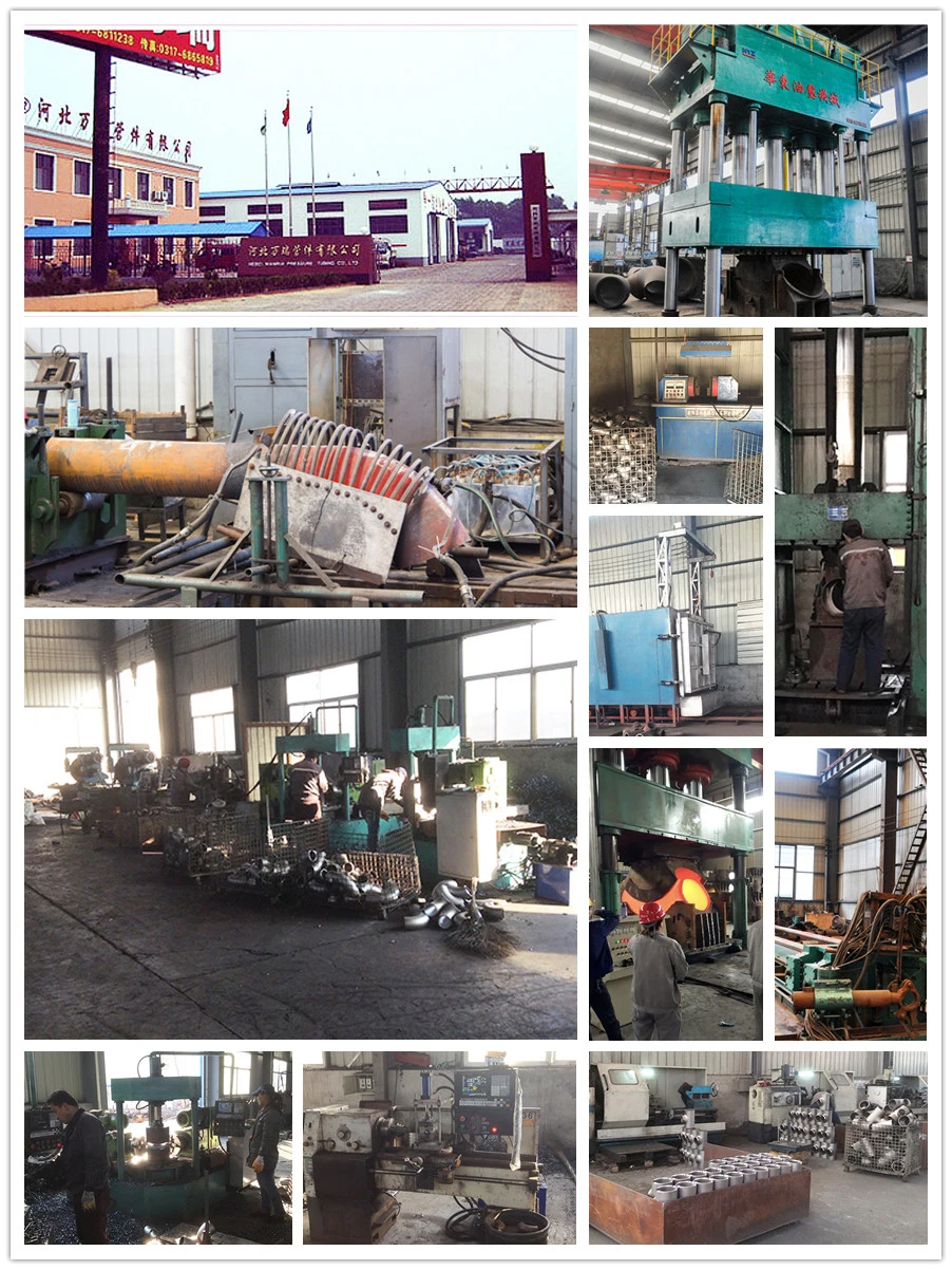 Carbon Steel/Alloy/Stainless Steel A234 Wpb/WPC/16mn/ASTM A234 Wp11/P22/P5/P91/P9/304/304L/316/316L/321 ASME/ANSI B16.9/DIN2605/Mss Sp Butt Welded Fitting Tee