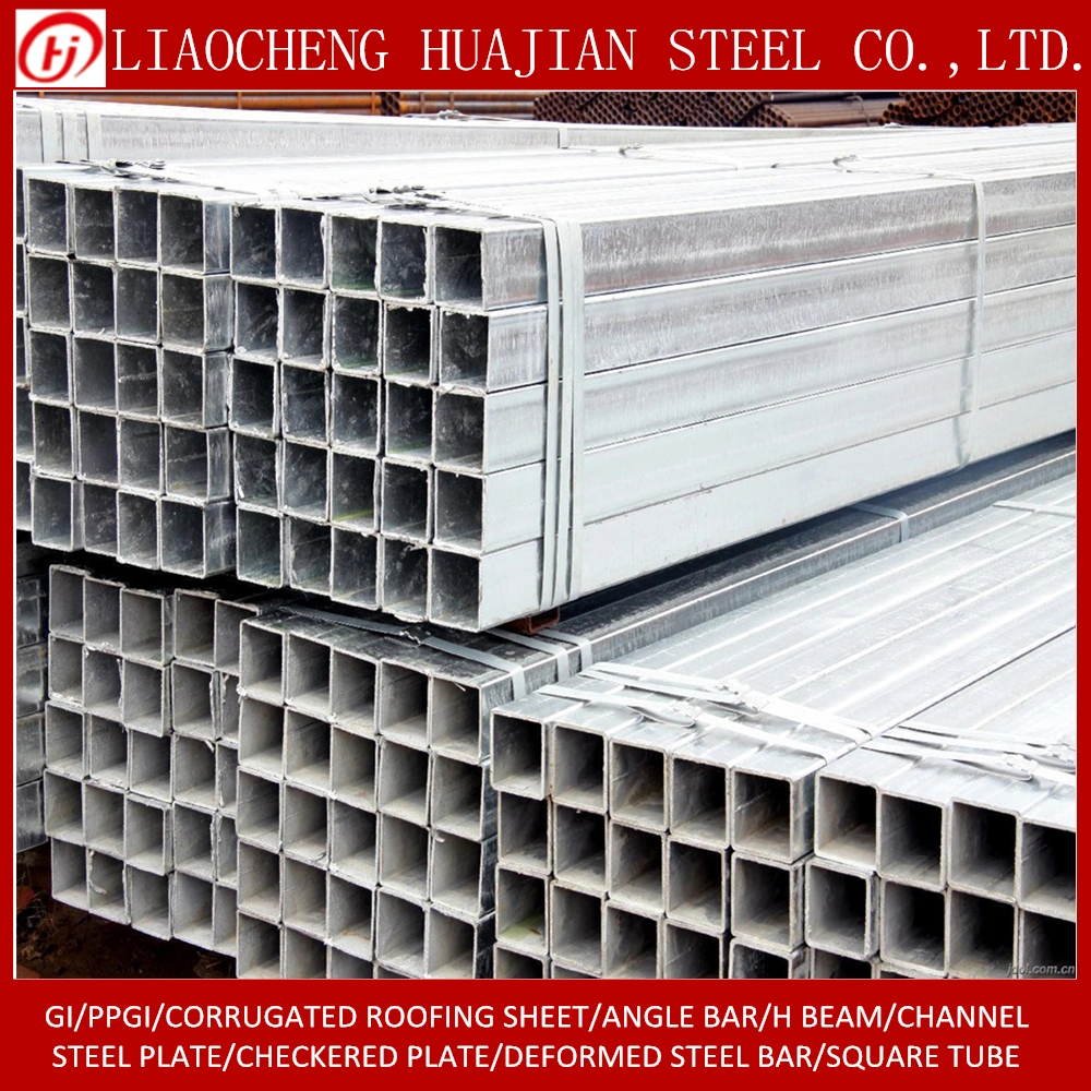 Hot Dipped Carbon Round Alloy Round Square Rectangular Steel Pipe with High Zinc Coating