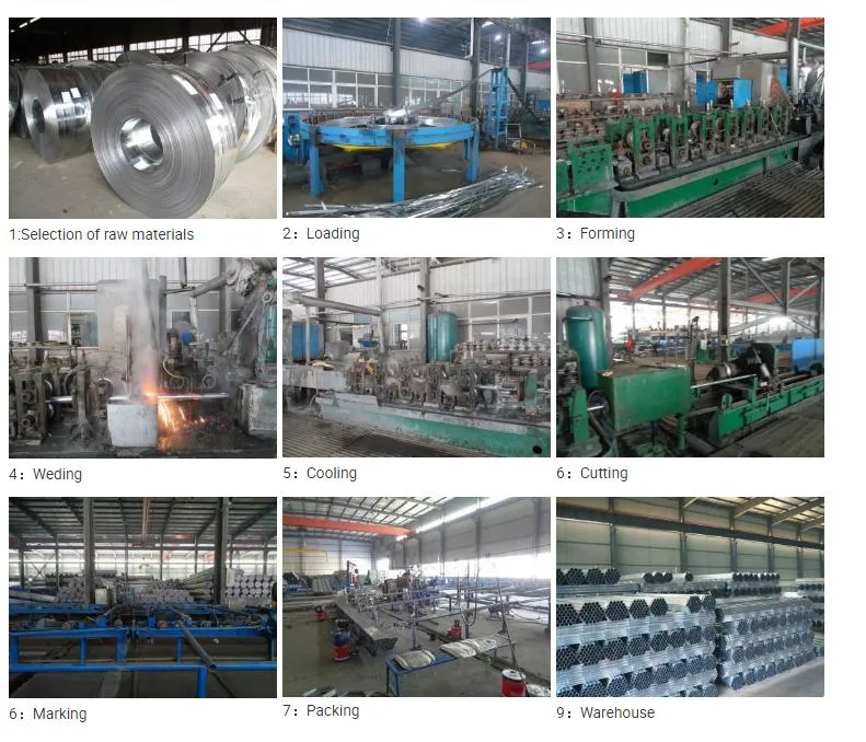 China Supplier Round /Square Gi Pipe Galvanized Schedule 40 Seamless Steel Pipe Hot DIP Galvanized Pipe