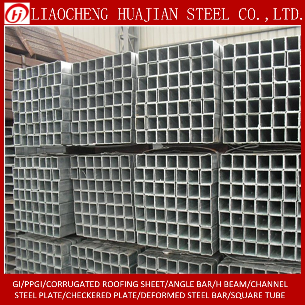 Hot Dipped Carbon Round Alloy Round Square Rectangular Steel Pipe with High Zinc Coating