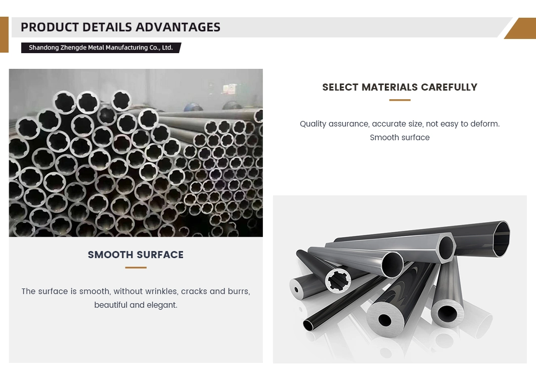 China Manufacturing Iron Steel Shaped Pipe / Hexagonal Pipe / Customized Pipe / Carbon Steel Pipe / Galvanized Pipe