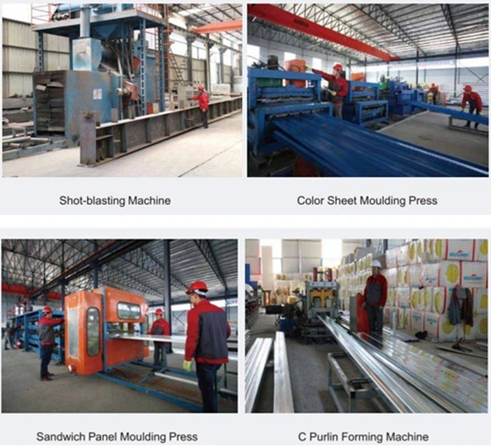 Commercial Structural Steel Prefab Industrial Factory Plant Supplier with 50 Years Durable Lifetime