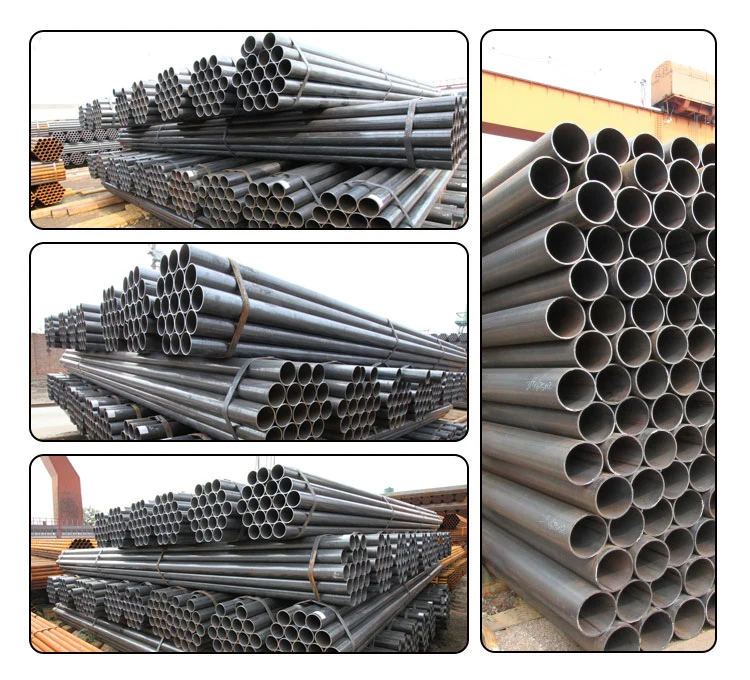 Q235 Q345 ASTM A53 Carbon ERW Mild Iron Round Welded Steel Pipes