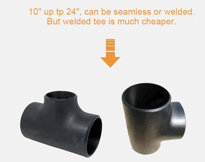 Butt Weld Tee Reducing Tee Carbon Steel Tee Stainless Steel Tee Alloy Steel Tee