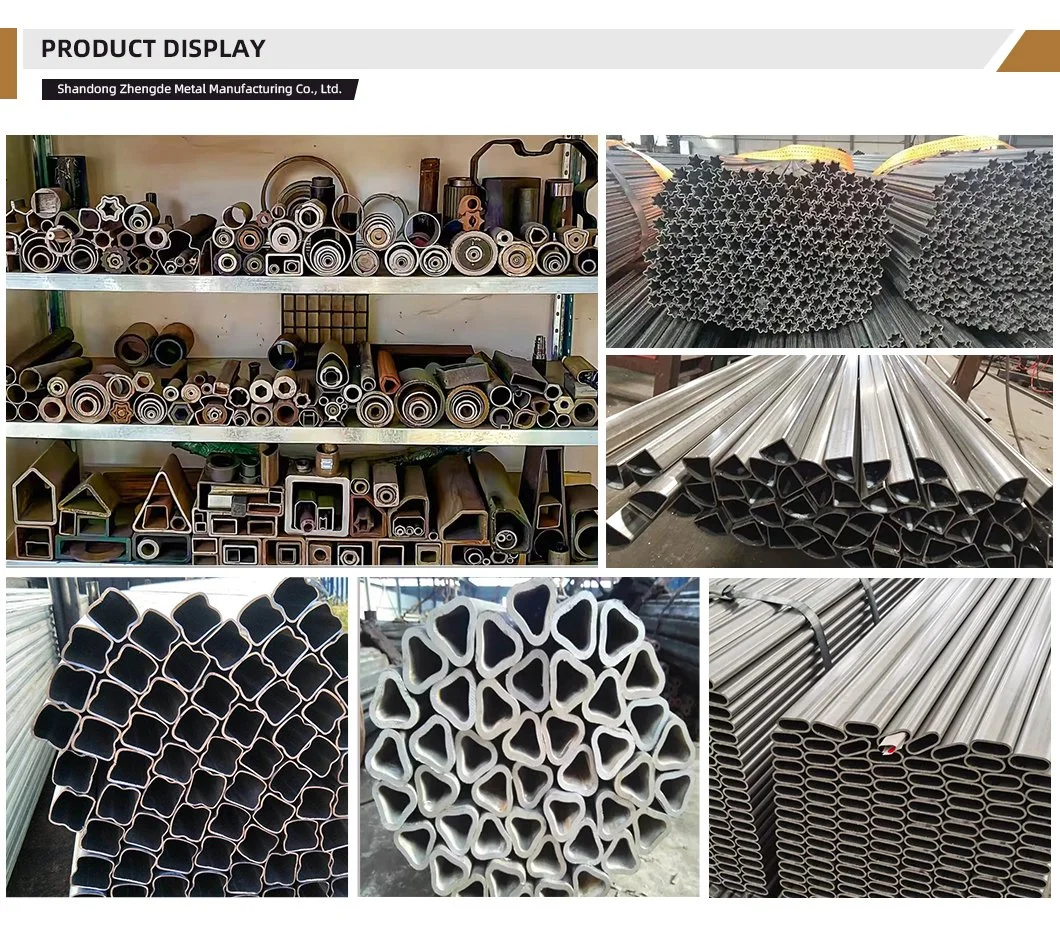 China Manufacturing Iron Steel Shaped Pipe / Hexagonal Pipe / Customized Pipe / Carbon Steel Pipe / Galvanized Pipe