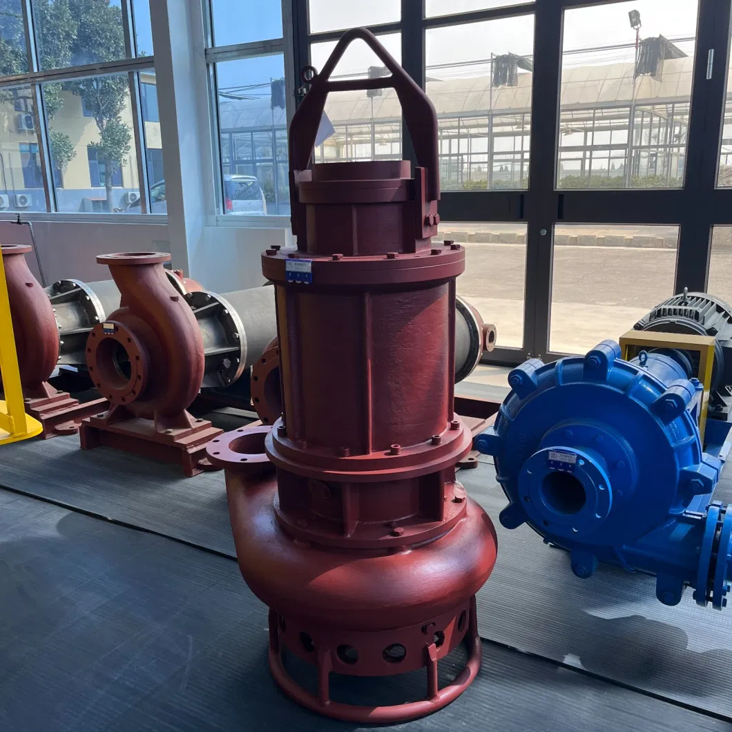 Deep Water Wear-Resistant Hydraulic Submersible Slag Slurry Pump for Electric Plant Chemical Plant Pipelines Blast Furnace Solid Particle with Mixing Impellers