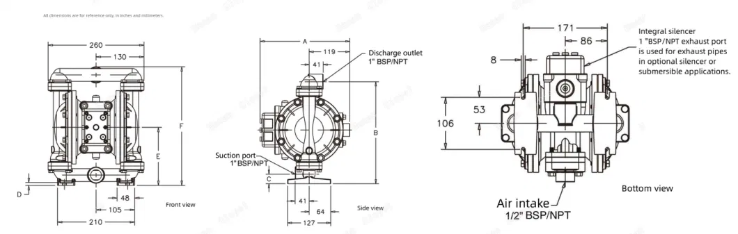 Well-Done Pneumatic Chemical Resistant Electric Air Small Diaphragm Pump