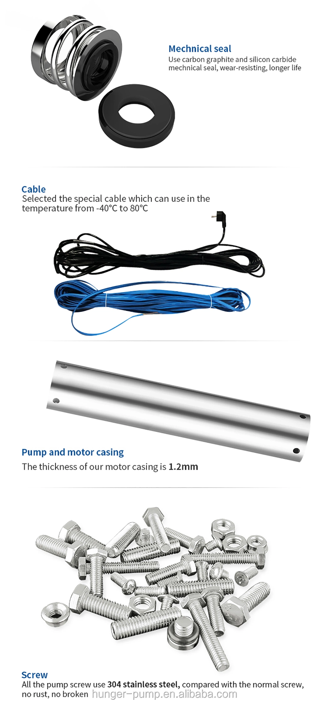 Industrial Use Submersible Water Pump for Dirty Water