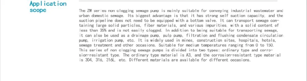 High Quality Axial Pump Horizontal Self-Priming Corrosion-Resistant Water Pump Material 304L 316L