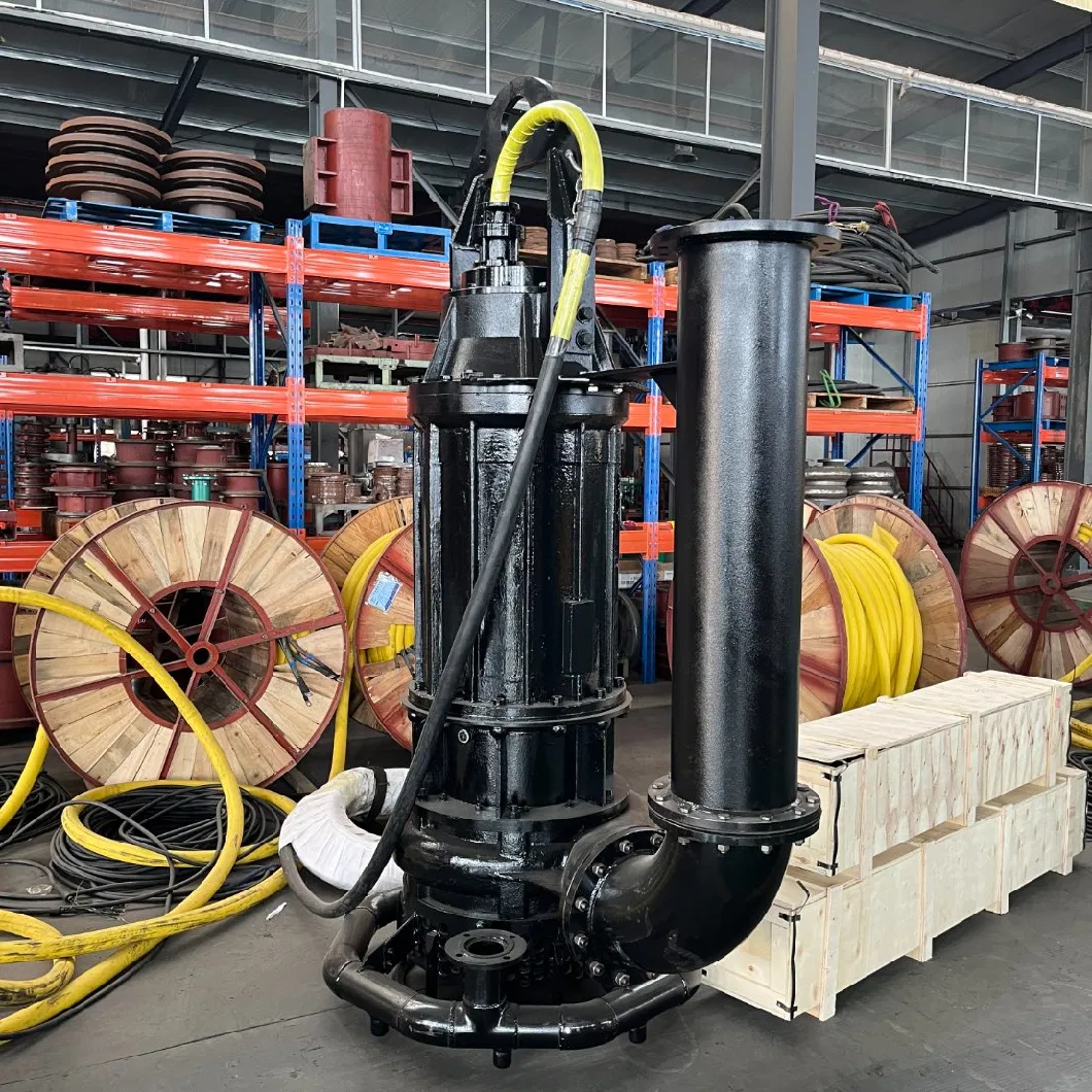 Deep Water Wear-Resistant Hydraulic Submersible Slag Slurry Pump for Electric Plant Chemical Plant Pipelines Blast Furnace Solid Particle with Mixing Impellers