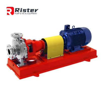 Chemische Werkstoffe aus Edelstahl, hochtemperaturbeständige horizontale Zentrifugalpumpen, säurebeständige und alkalienbeständige Pumpen