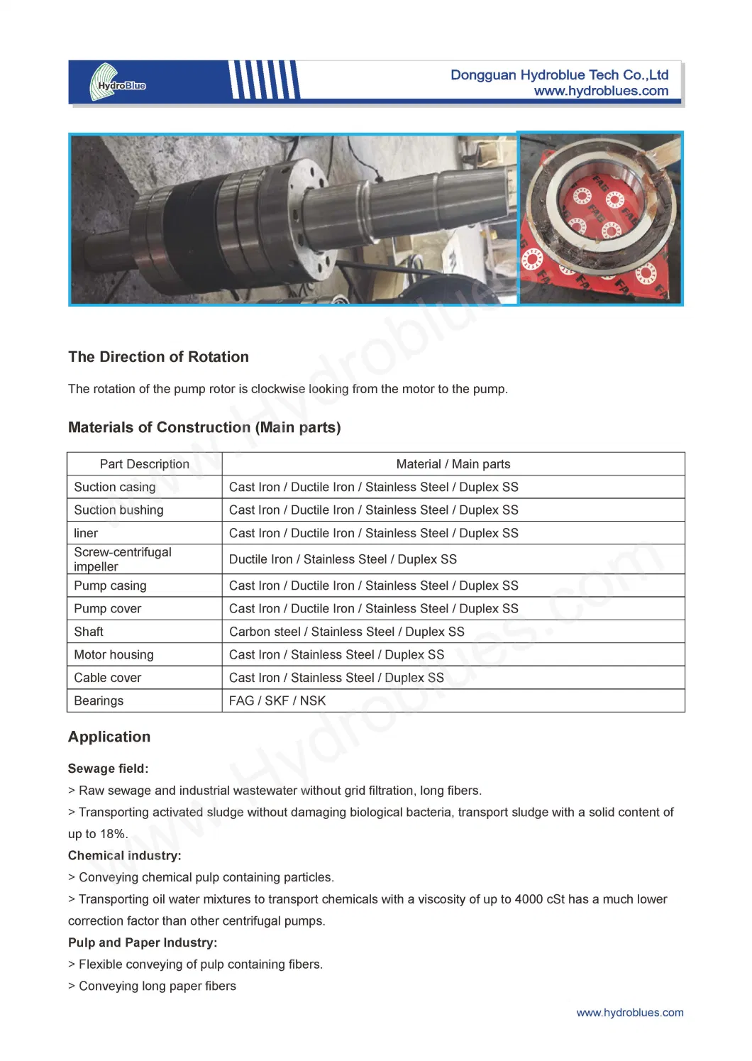 Oil Cooling Screw Centrifugal Pump Industrial Waste Liquid