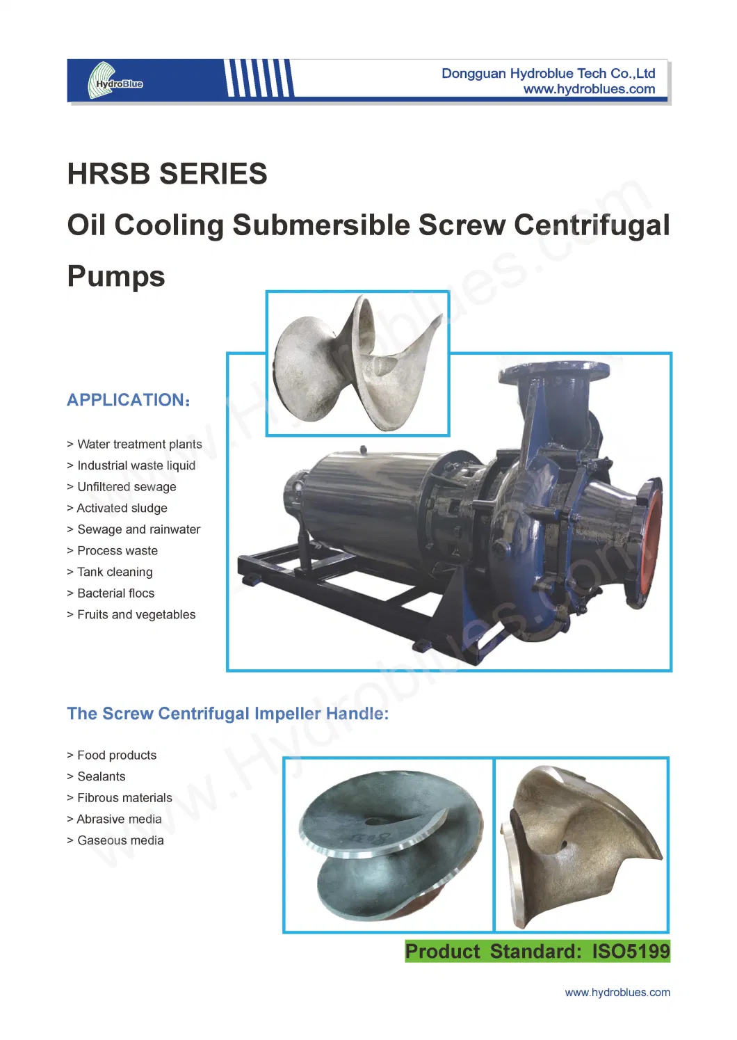 Oil Cooling Screw Centrifugal Pump Industrial Waste Liquid